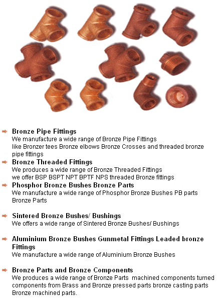bronze fittings bronze parts bronze components